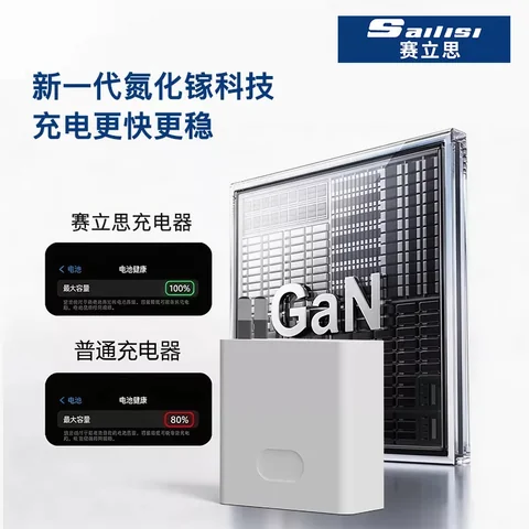 赛立思65W双口全兼容氮化镓闪充套装 · 图片4