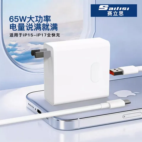 赛立思65W双口全兼容氮化镓闪充套装 · 图片8